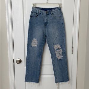 Vintage Distressed Mom Jeans